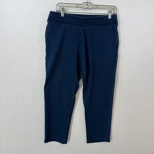 Pure Jill Indigo Slim Crops Womens Small Blue Knit Pull On Denim Pants KPT220791